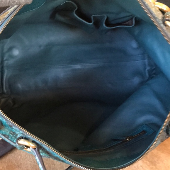 GUCCI Python Large Ride Bag Teal - Picture 7 of 8
